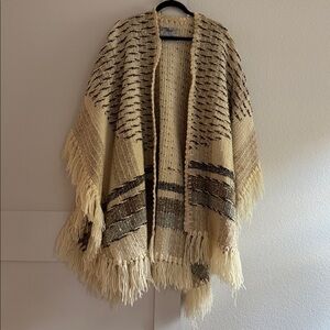 Studio Donegal Handcrafted & Handwoven 100% Pure Wool Poncho